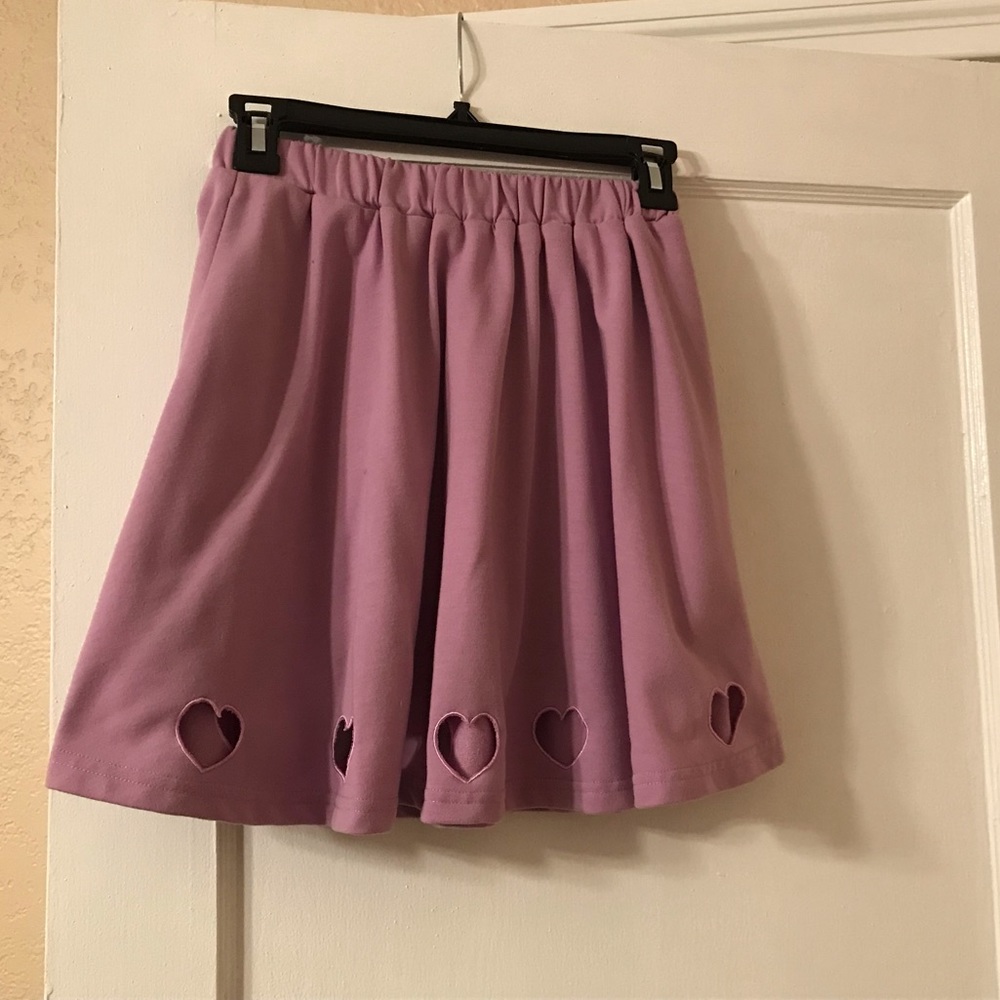 Lilac / lavender Purple Heart skirt